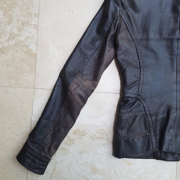 Danier Brown Leather Jacket - Picture 12 of 15